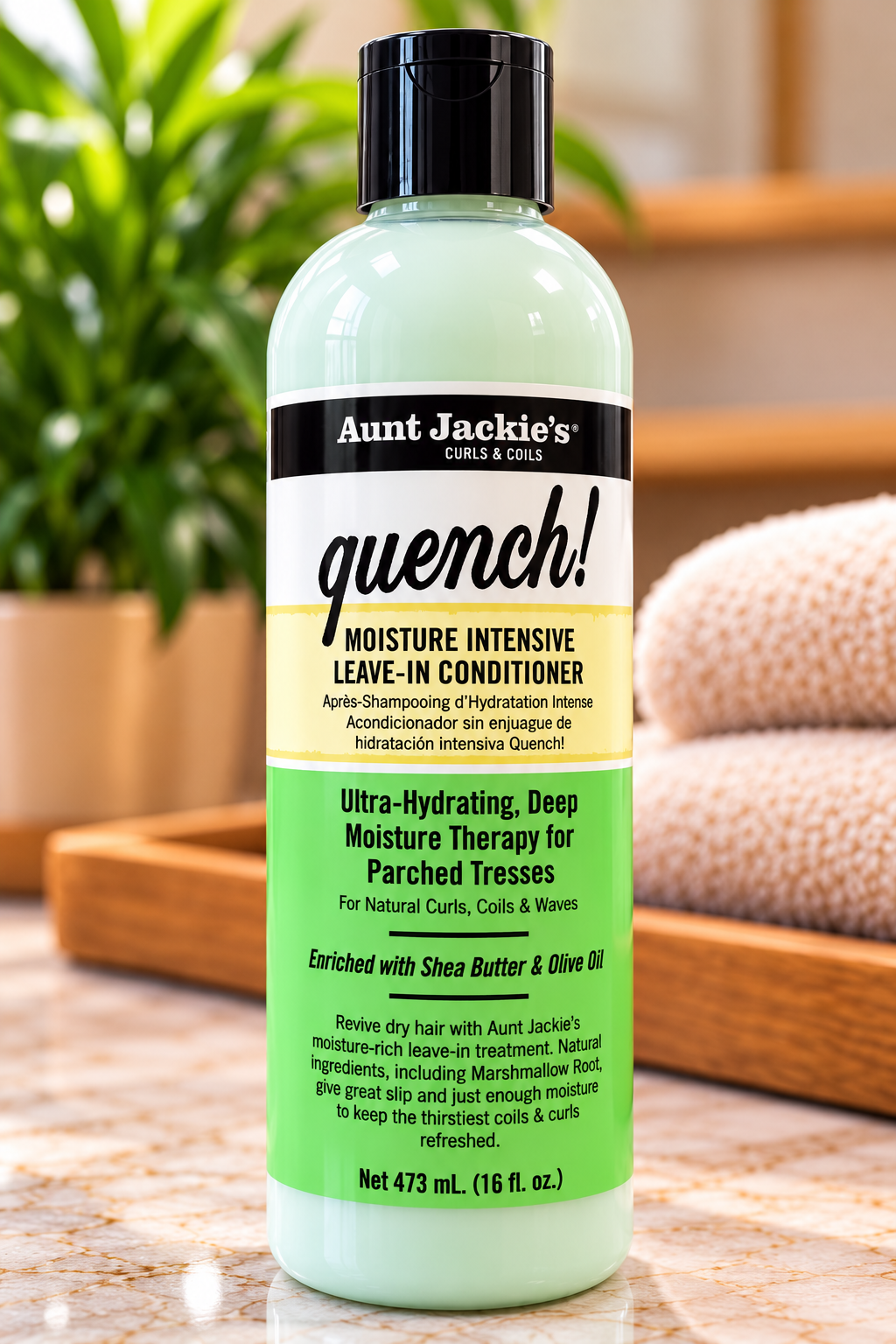 Aunt Jackie's Quench! Moisture Intensive Leave-In Conditioner – 16 oz (473 mL)