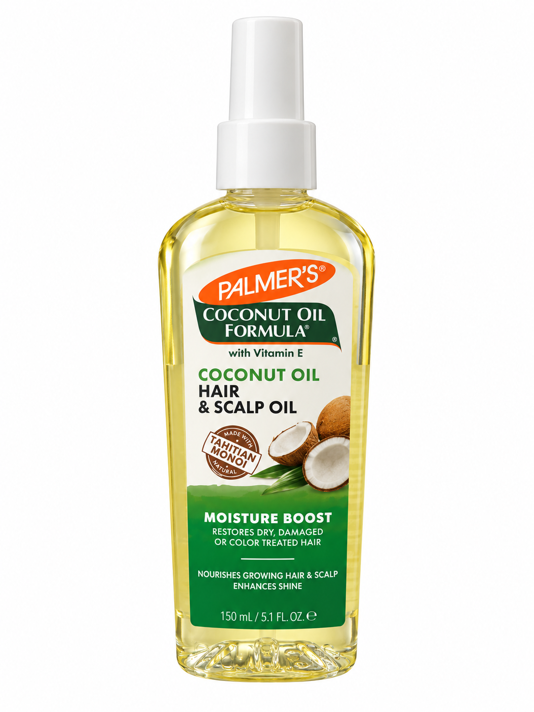 Palmer’s Huile pour cheveux et cuir chevelu à la noix de coco et vitamine E – 150 mL