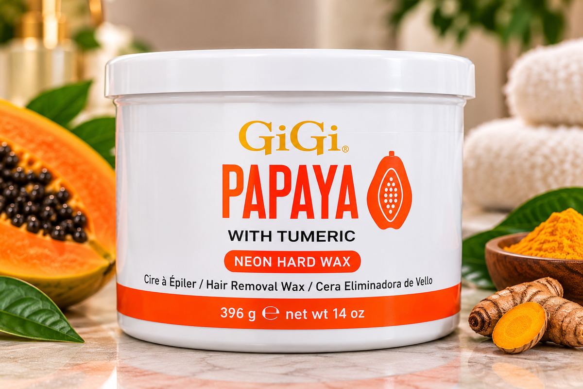 GiGi Papaya with Turmeric Neon Hard Wax – 14 oz (396g)