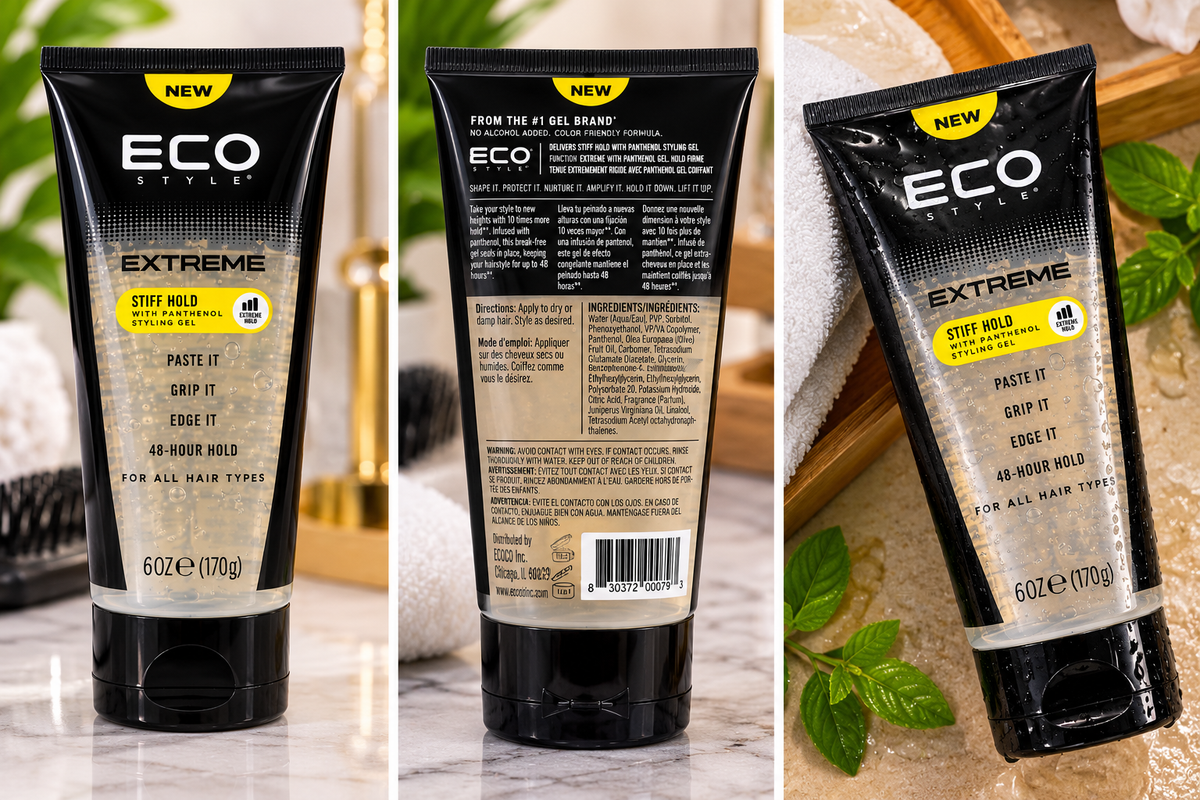 Eco Style Extreme Styling-Gel mit extremem Halt und Panthenol – 6 oz