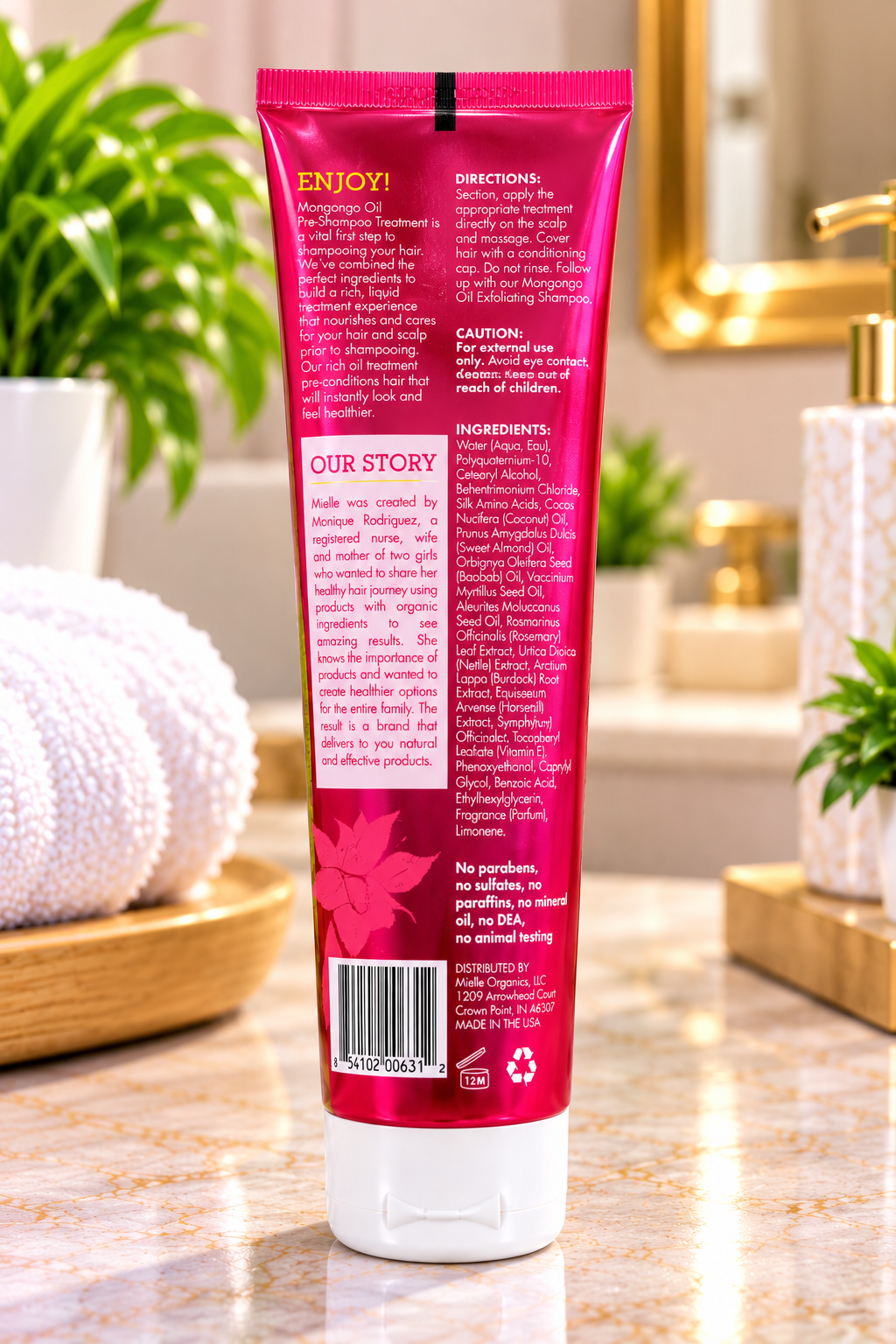 MIELLE Mongongo Oil Pre-Shampoo Treatment 