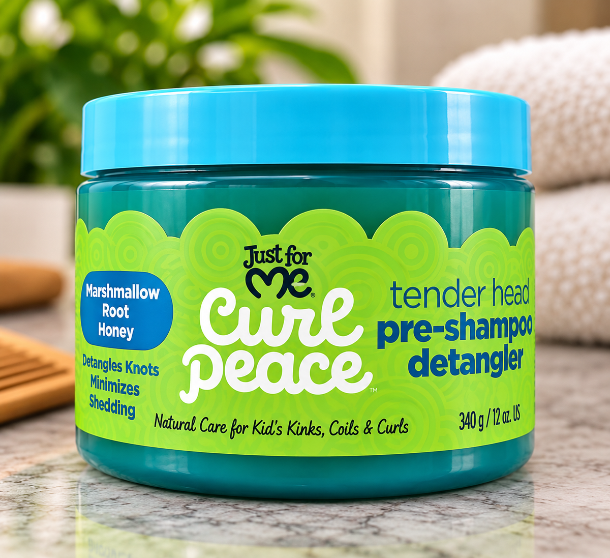 Just For Me Curl Peace Tender Head Pre-Shampoo Detangler – 12 oz (340g)