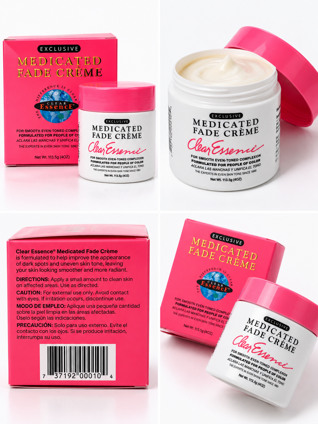 Clear Essence Exclusive Medicated Fade Creme – 4 oz